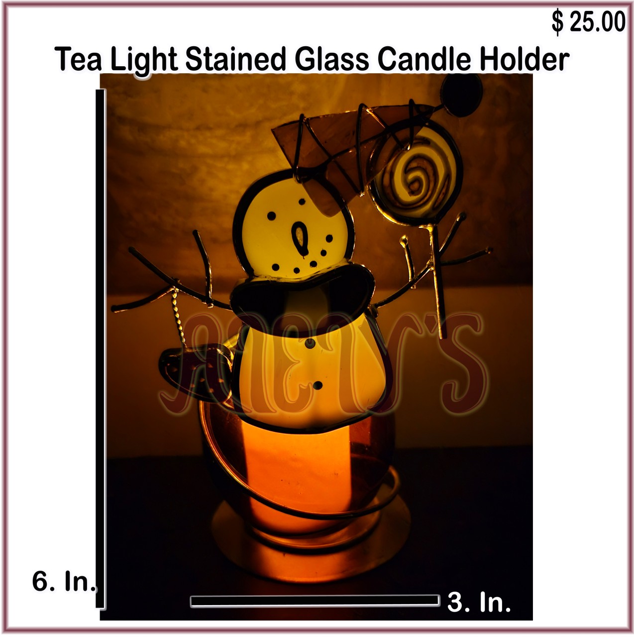 Tea Light #1 (Light/Candle does Not include.)