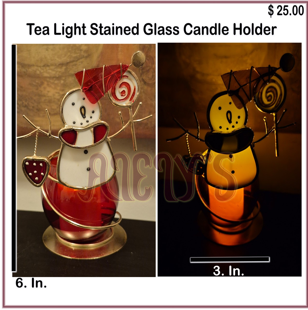 Tea Light #1 (Light/Candle does Not include.)