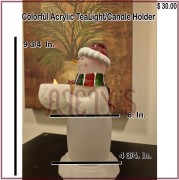 Snow Man Battery Candle Include